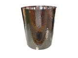 an image of a metallic cup with a white background