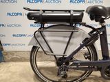 a bicycle with a basket on the back of it