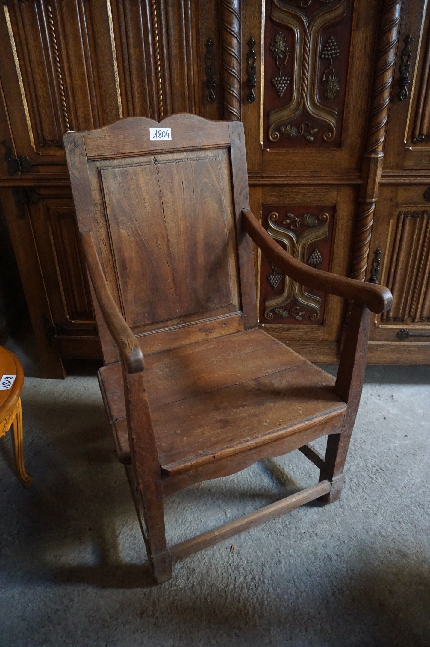 Banc de couvent du XVIIIe siècle - chêne