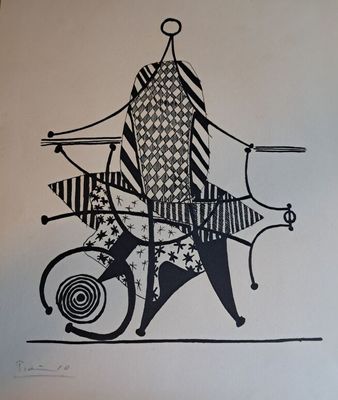 dessin représentant un homme à vélo avec un panier à l'arrière