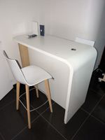 Comptoir en mélaminé laqué blanc