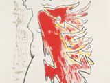 an image of a drawing of a woman with wings on a white background