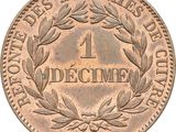 a close up of a coin on a white background