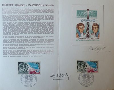 France 1970 : Beau document signé par le graveur, Pierre Beq…