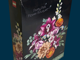 a box with a picture of a flower bouquet on it