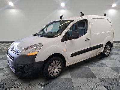 a picture of a white van parked on a checkered floor
