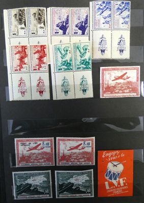 une photo d'une collection de timbres dans une vitrine