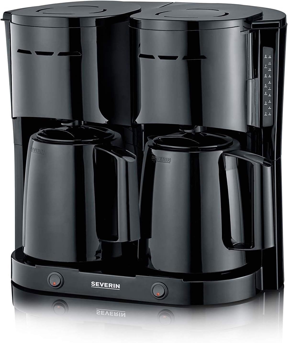 Severin Cafetière Filtre Isotherme Duo, 2 X 1000 W, Jusqu'à …