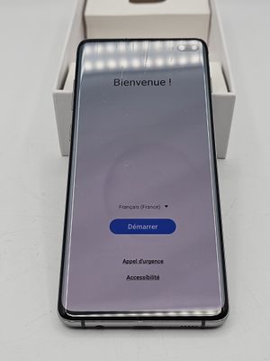 the back of a samsung s9 with the box open on the table