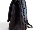 chanel black quilted lambskin flap bag with chain strap