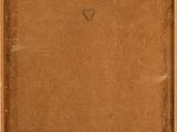 a painting of a brown frame with a triangle on it