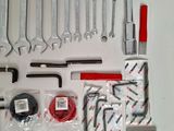 tools laid out on a table for repair and maintenance