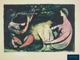 a picture of a painting of a woman playing a trumpet