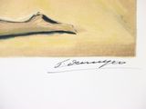 painting of a pair of shoes sitting on top of a table