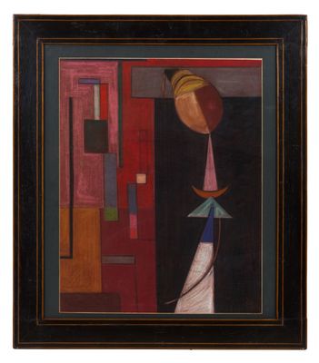 a painting of a man with a hat on his head