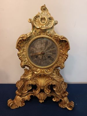 Cartel en bronze doré de stye rocaille.