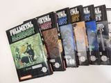 a lot of books that are sitting on a table
