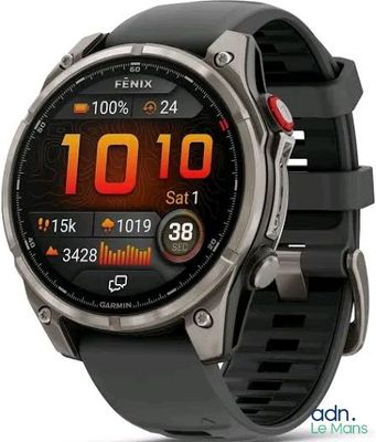 the garmin is a smart watch with a built - in heart rate monitor
