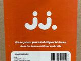 a box with a sticker on it that says base pour parsod desfort juan