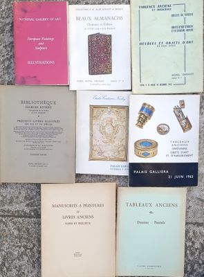 Manette Beaux-arts Catalogues de ventes