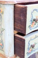 Chevet en bois en vernis européen de rinceaux et fleurs sur … (photo 2)