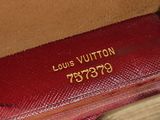 louis vuitton red leather bag with gold hardware