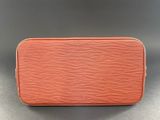 louis vuitton orange epi leather cosmetic case