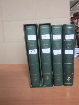 Quatre albums LEUCHTTURM Espagne à 1990 (bon état pour les a… - Photo 1