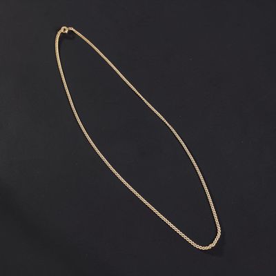 Chaîne en or 18k (750e), maille gourmette, fermoir anneau re… - Photo 1