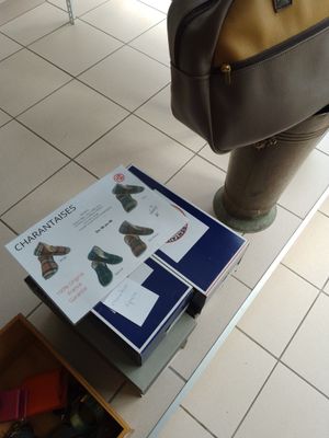 un sac posé par terre à côté d'un livre