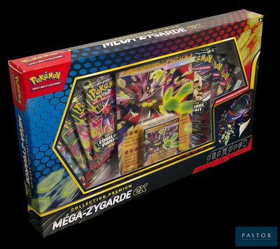 une boîte de cartes Pokémon qui se trouvent dans la boîte