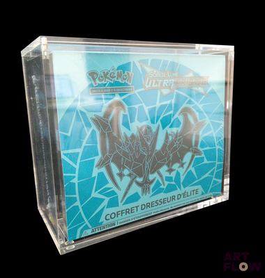 pokemon trading card case with a picture of a dragon on it