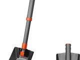 a close up of a shovel and a shovel on a white background