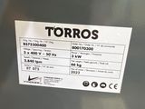a label on the back of a refrigerator that says torros