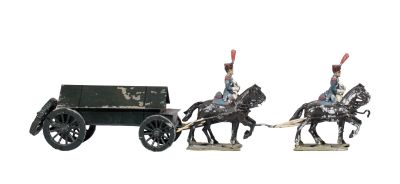 C.B.G. Mignot. 1er Empire. Caisson de Gribeauval attelé à 4 …