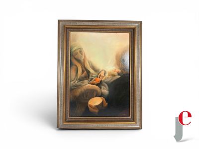 a picture of a picture of a painting on a wall