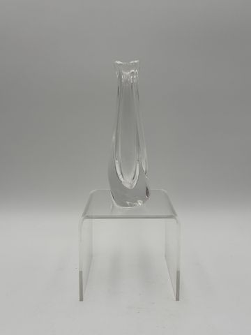 Daum Nancy – Vase soliflore en cristal. H 18 cm