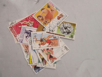 427.59 - Lot DE Timbres Thematique Sport "Lutte" 3 - 4 Euro