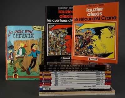 several books are stacked on top of each other on a table