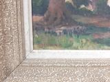 a picture of a painting on the wall of a building