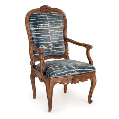 Paire DE Fauteuils EN Noyer, ÉTat Pontifical, 18e SIÈCle