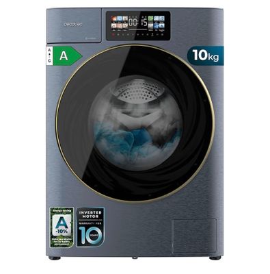 un gros plan d'une machine à laver dont la porte est ouverte