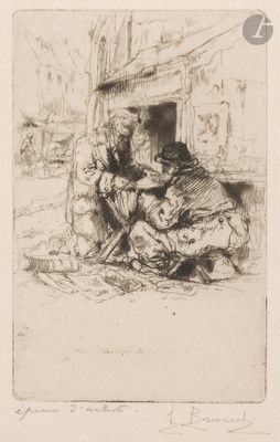 Auguste Brouet (1872-1941) L’Amateur d’estampes.