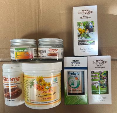 many different types of skin care products in a box