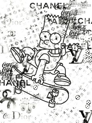 Charly ROCKS (né en 1983) Fashion Bart, 2023