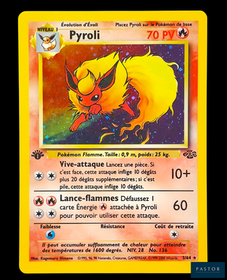 La carte Pokémon représente un Pikachu.