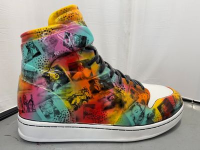 Baskets Nike Air Force High multicolores, effet tie-dye