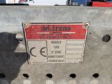 a sign on the back of a truck stating that it is in service