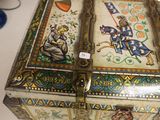 a box that has a picture of a knight on it