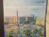 a picture of a poster on the wall of a building